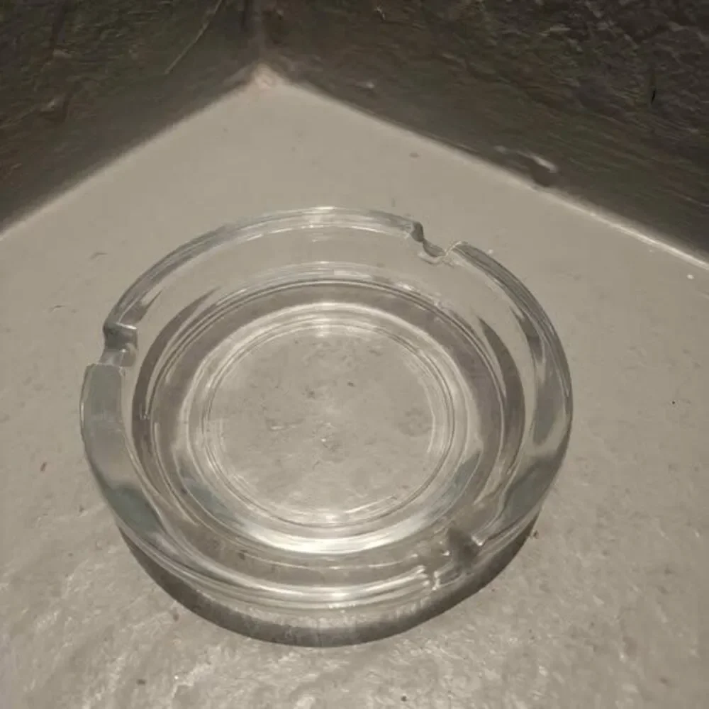 Clear Glass Ashtray 4